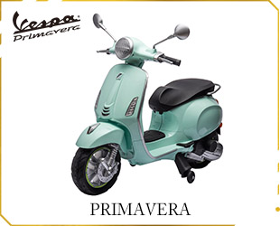 RECHARGEABLE MOTORCYCLE VESPA LICENSE 