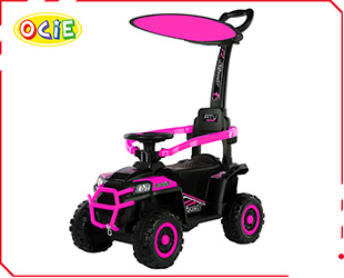 RIDE ON CAR W/ PUSHBAR