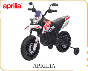 RECHARGEABLE MOTORCYCLE APRILIA LICENSE