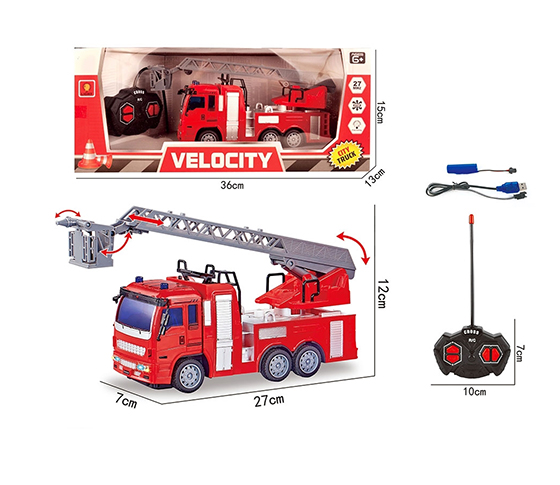 1：30 R/C 4 CHANNELS FIRE ENGINE WITH LIGHT