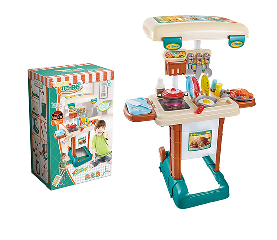 KITCHEN SET WITH LIGHT, COOKING SOUND AND WATER BO