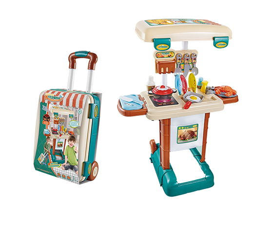 KITCHEN SET WITH LIGHT, COOKING SOUND AND WATER BO