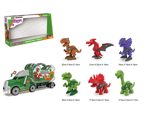 TRUCK+DIY ASSEMBLINGDINOSAUR