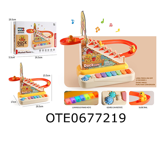 ELECTRONIC KEYBOARD+DUCK SLIDE