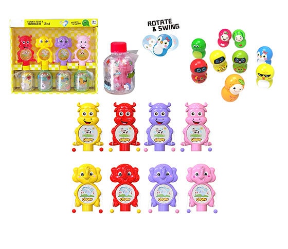 4PCS FUNNY TOY + TUMBLER