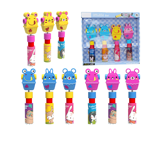 4PCS FUNNY TOY + KALEIDOSCOPE