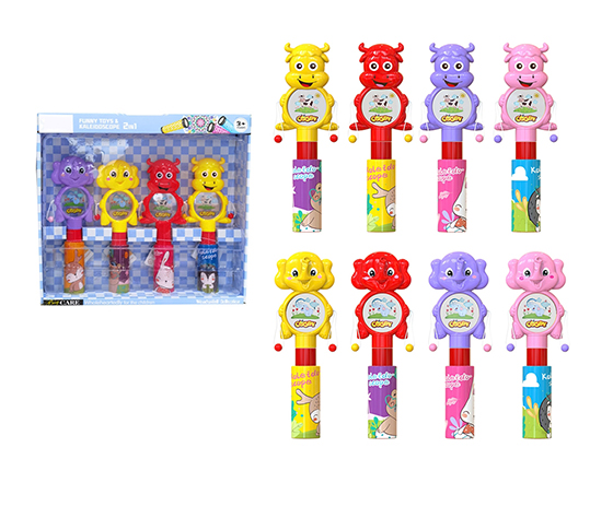 4PCS FUNNY TOY + KALEIDOSCOPE